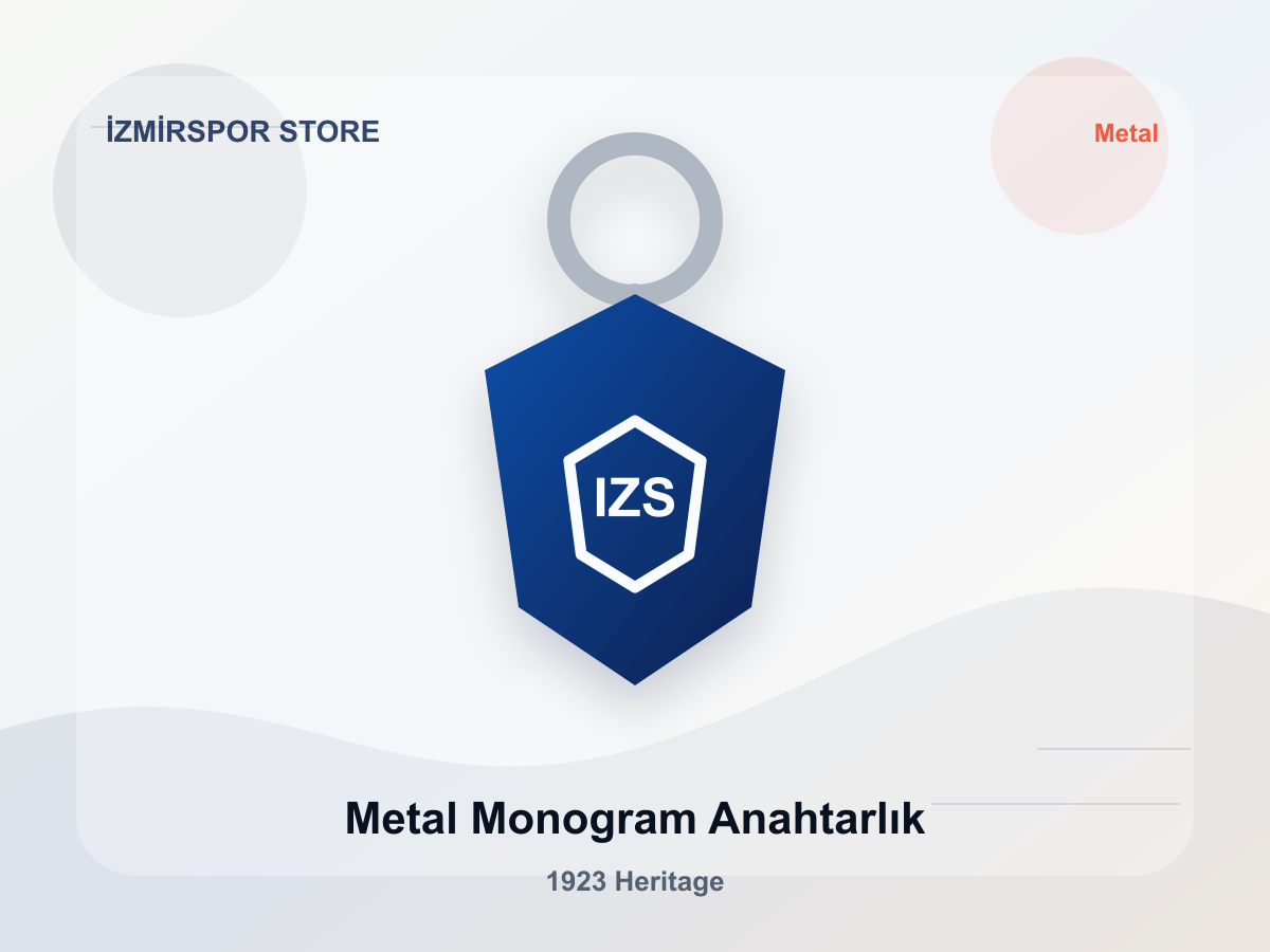 Metal Monogram Anahtarlık