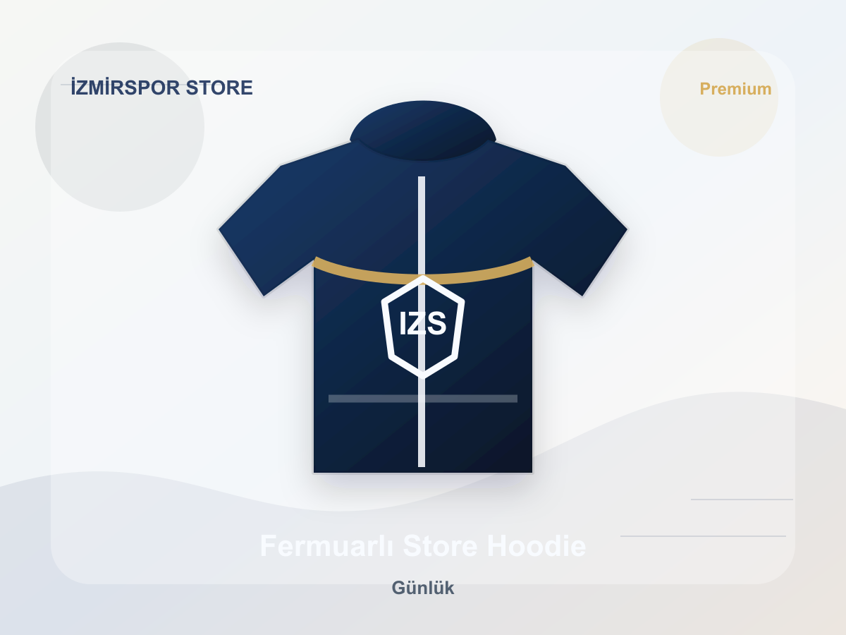 Fermuarlı Store Hoodie