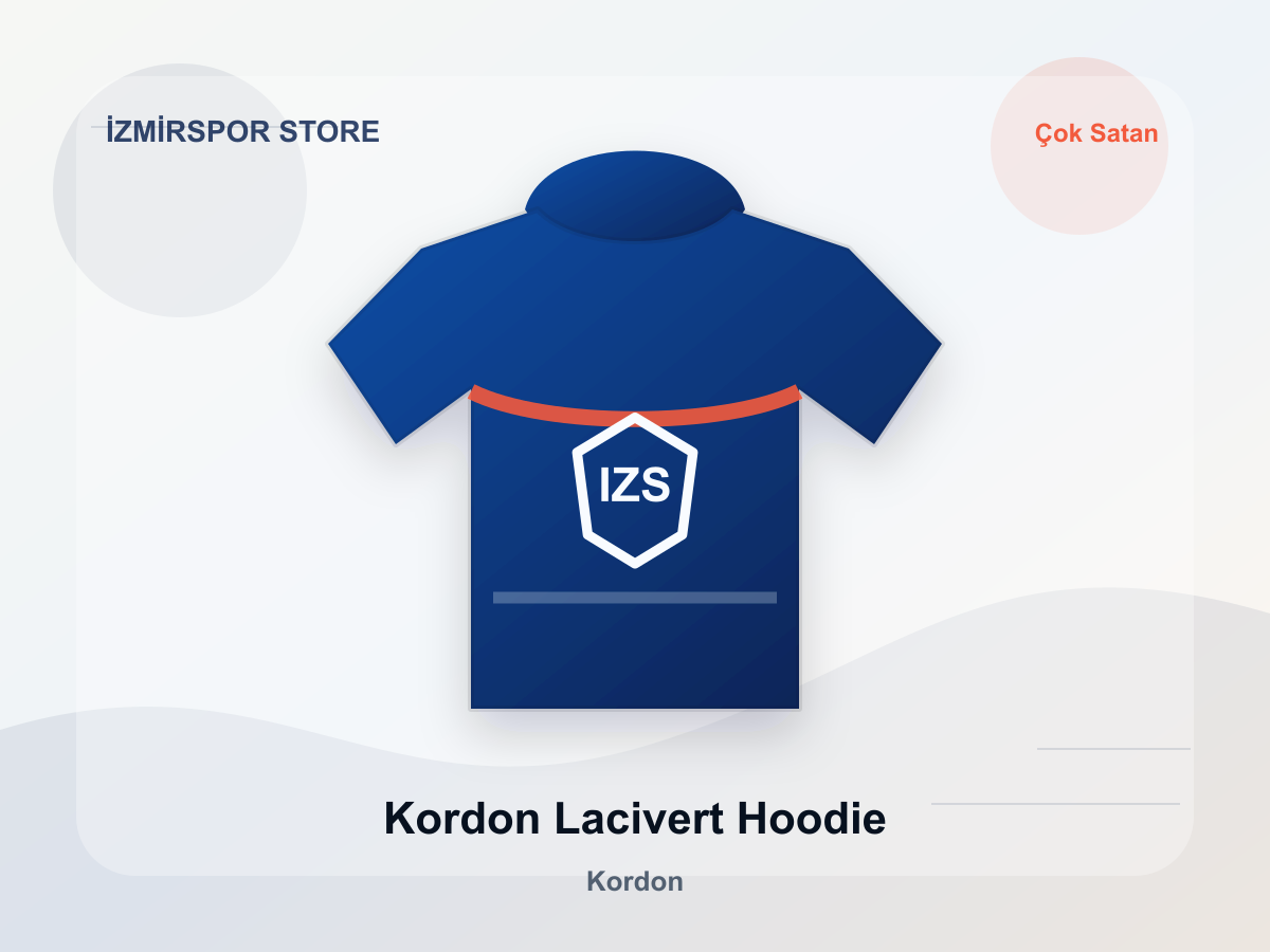 Kordon Lacivert Hoodie