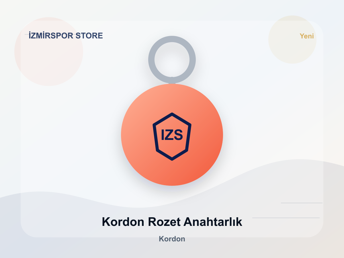 Kordon Rozet Anahtarlık
