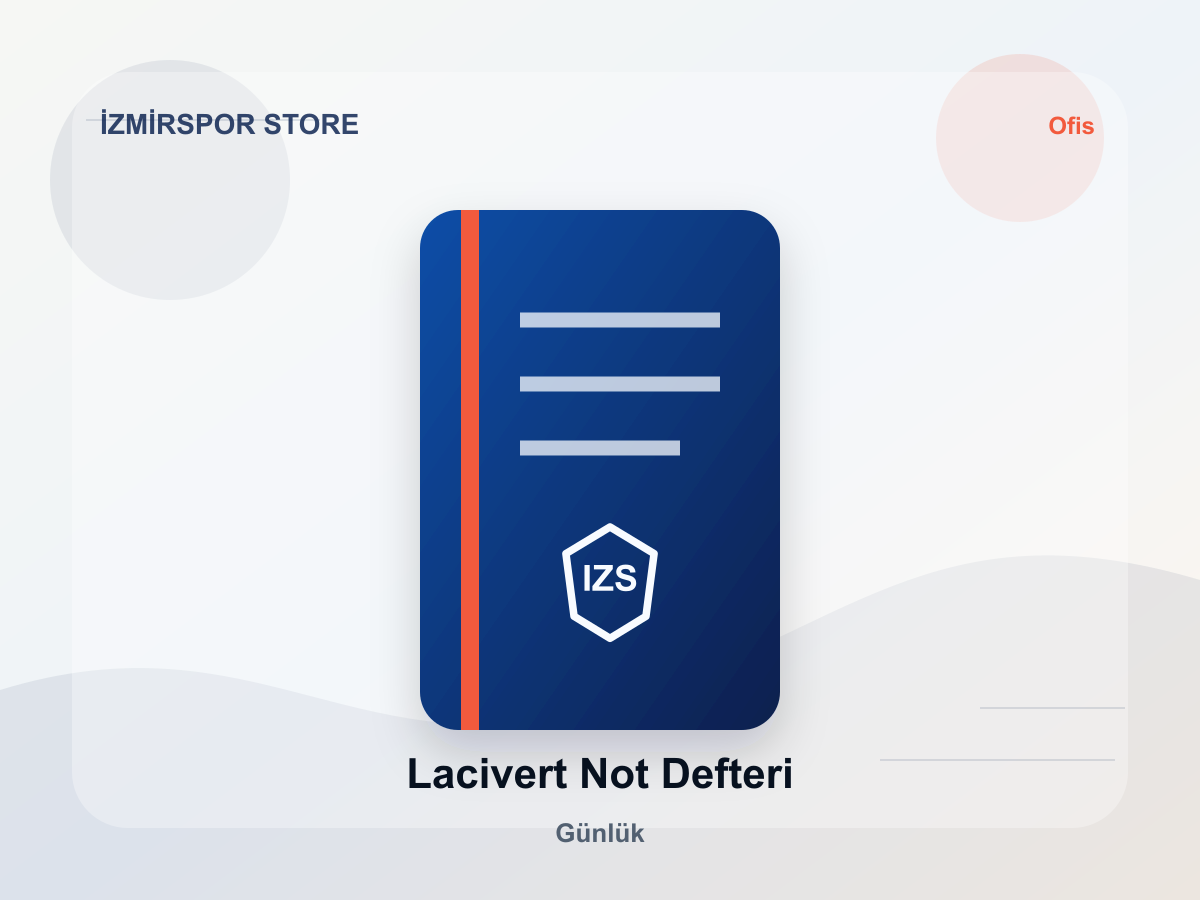 Lacivert Not Defteri