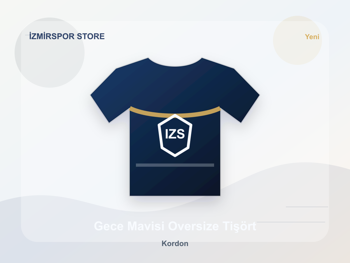 Gece Mavisi Oversize Tişört